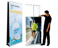Roll-up displays (double-sided)