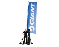 Advertising flag FlagStand XL 120x550 cm with weights