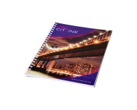 A5 notebook with spiral binding