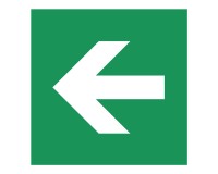 Running direction side - E000 - Rescue sign