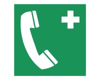 Rescue sign emergency phone - E004