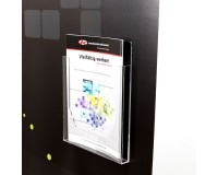 Acrylic brochure box DIN A4 with magnet 