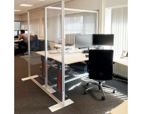 Hygienic protection partition - PVC - Application example - Office