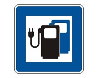Charging station for electric vehicles - sign