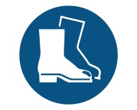 Use foot protection / safety shoes - M008 - Mandatory sign