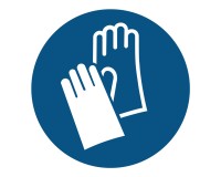 Mandatory sign use gloves - M009