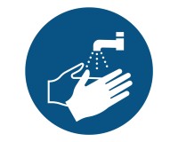 Mandatory sign wash hands - M011