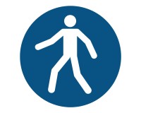Mandatory sign - Use pedestrian way - M024