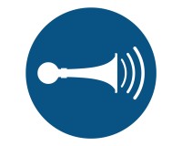 M029 - Give acoustic signal / honk - mandatory sign
