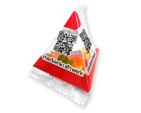 Custom printed gummy bears pyramid promotional bags
