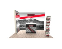 Promotion stand Light Set 1 - illuminated wall, advertising counter and brochure stand 