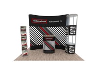 Promotion stand set 5 - folding display, counter, brochure stand and showcase