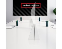 Spit shield / sneeze guard / hygiene protection - conference table