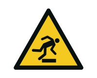 Warning sign trip hazard / warning of obstacles on the ground - W007