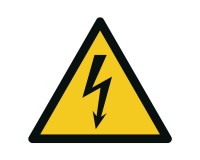 Warning sign electrical voltage - W012