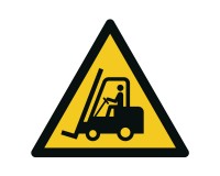 Warning sign forklift / industrial trucks - W014