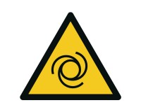 Warning sign warning of automatic startup - W018