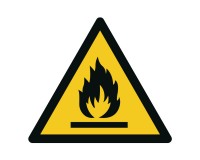 Warning sign flammable substances - W021