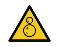 Warning sign - Warning of opposite rolls - W025