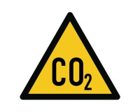CO2 choking hazard warning