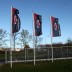 Hoist flags / advertising flags in high forma