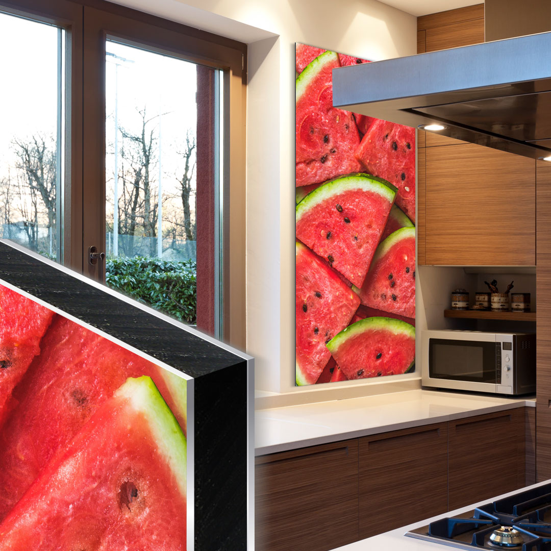 AluDibond photo print - picture of a kitchen with aludibond image