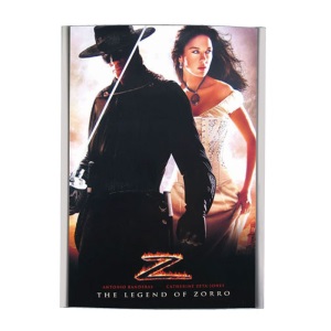 Advertising display Z like Zorro with backlight